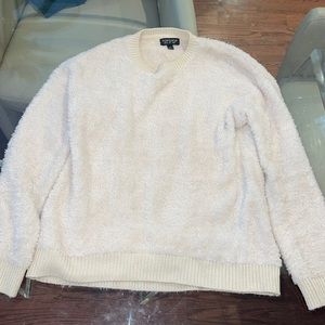 Top-shop soft crewneck white sweater 2